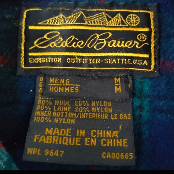 Vintage Eddie Bauer Size Medium Men's Tan Wool Lined Mountain Parka Coat, 7282 - Picture 3 of 6